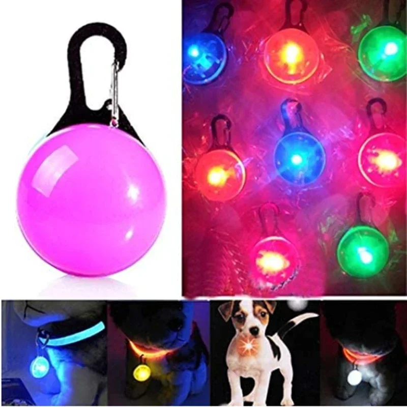 Led Dog Collar Pendant Dog Cat Collar Pet Leads Glow Accessories Bright Necklace Luminous Collar Night Safety Decoration-animated-img