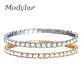 Modyle 316L Stainless Steel Cubic Zirconia Tennis Bracelets For Women Gold Silver Color Hand Chain CZ Stone Female Jewelry