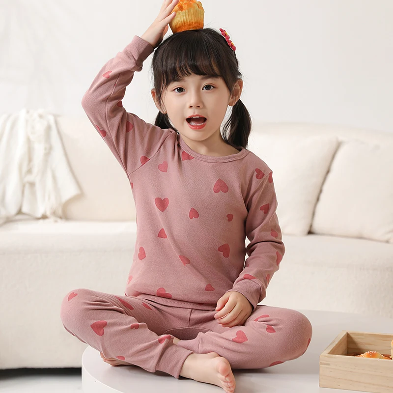 Spring Autumn Girls Cotton Pajamas Baby Full Sleeve Soft Sleepwear Children Winter Underwear Sets Kids Cartoon Pijamas Boys Pjs-animated-img