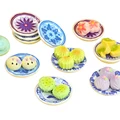 5Pcs/Set Dollhouse Toys Mini Chinese Style Food Plates Dollhouse Simulation Dining Plates Kitchen Accessories Pretend Play Props preview-3