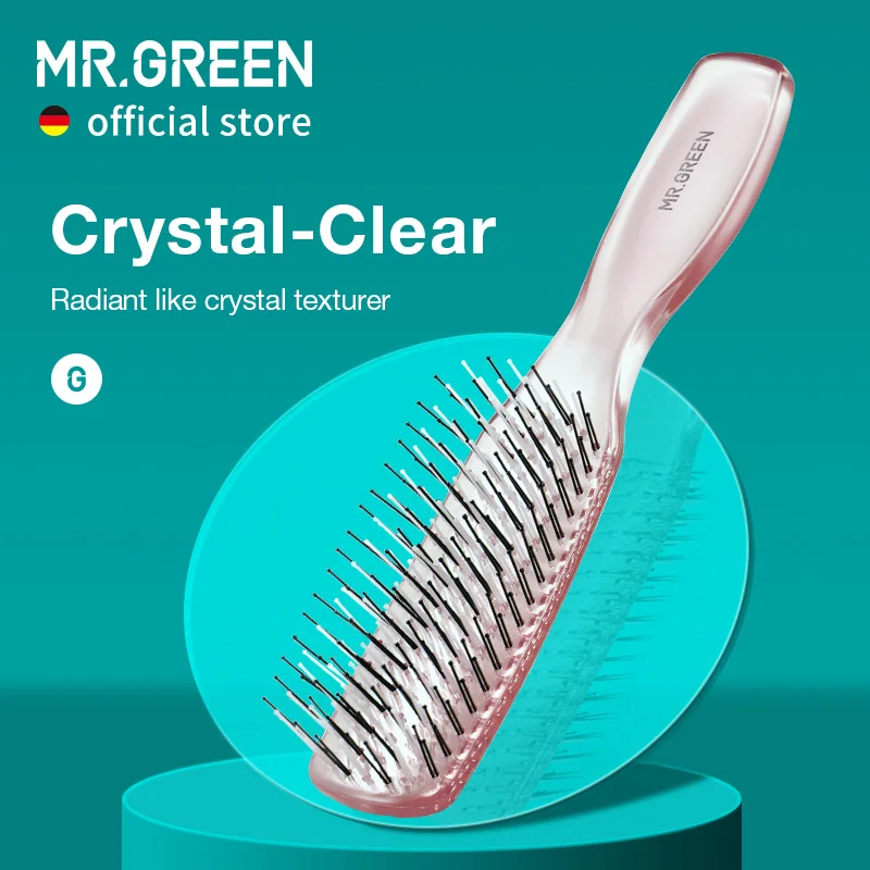 MR.GREEN Hair Brush Scalp Massage Combs Volumizing Hair Styling Fine Tooth Detangling Tool For Long Wet Dry Hair Women Gift-animated-img