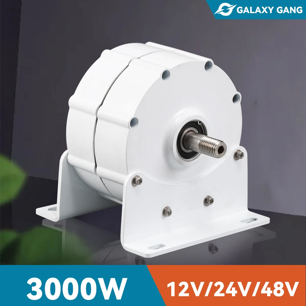 3000W Electric Generator Windmills Dynamo Water Turbine Gearless Permanent Magnet Generator 1kw 2kw 3kw 12V 24V 48V For Home Use-animated-img