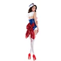 Halloween Costumes for Women Stage Show Dress Blue Nautical Navy Fancy Costume Sexy Nightclub Wear Royal Sailors Cosplay Set preview-1