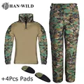 Kids Tactical Sets US Tactical Uniform Airsoft Camouflage Combat Long Shirt Pants Rapid Assault Airsoft Battle