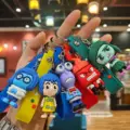 10or30pcs Anime Inside Out Keychain Mind Wars Sad Emotions Kawaii Action Figure Model Toy Doll Men's Car Key Pendant Accessories