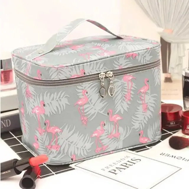 Handheld Makeup Storage Bag Waterproof Portable Multifunctional Travel Cosmetic Cleaning Organiser Jewellery Display Case-animated-img