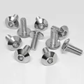 10pcs Stainless Steel Large Flat Head Hexagon Socket Screws Bolts M6 M5 for Car Motorcycle Moped Scooter Tail Plates preview-3