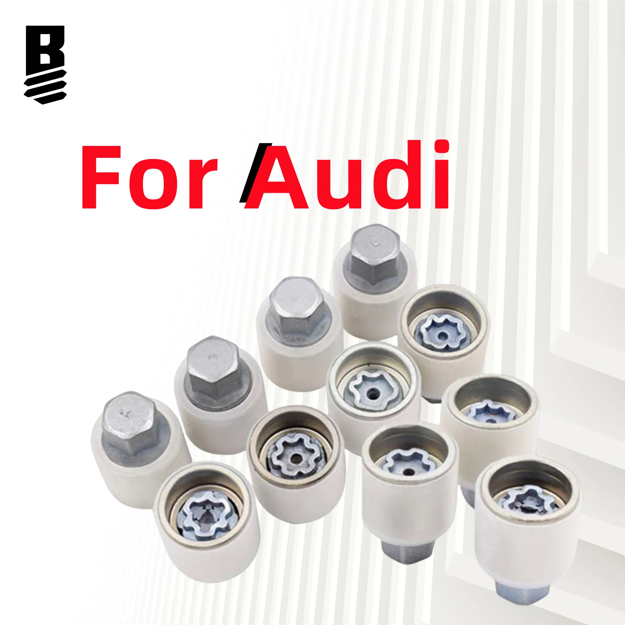 A-L Safely and Easily Remove Anti-Theft Tire Screws with Bolt Boss Key Cover Set for Audi A1 A5 A3 A4L A6L A7 Q3 Q5 A8 TT R8-animated-img