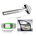 Car Safety Hammer Car Window Breaker Emergency Hammer with Seat Belt Cutter for Auto Rescue Escape Life Saver Hammer preview-4