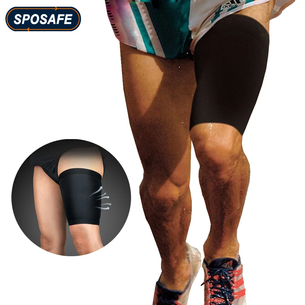 Thigh Wrap Hamstring Brace Support Compression Sleeve for Pulled