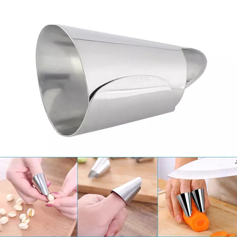 Αγορά Οργάνωση κουζίνας, τραπεζαρίας  Stainless Steel Kitchen Cutting  Protection Tool Finger Protector Peanut Peeling Machine Vegetable Nut  Peeling Finger Protector