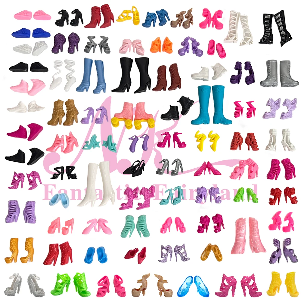 NK Official Mix Shoes For 1/6 Doll Boots Flat Shoes Casual Sandals Sports Dance Shoes Hangers for 30cm Doll Accessories  JJ-animated-img