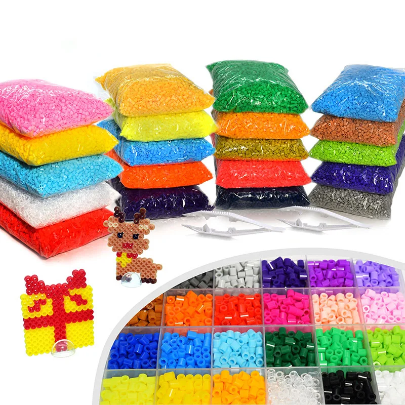 5mm Fuse Beads Animal Kid Toys Creative Packing Perler Hama Beads Pixel PuzzleDIY Kids Educational Iron Pegboard Mosaic Pattern-animated-img