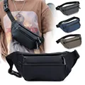New Outdoor Waist Bag Men Waist Bum Bag Running Jogging Belt Pouch Zip Fanny Pack Mobile Phone Bag Travel Oxford Cloth Chest Bag