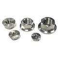 Titanium Flange Nuts Hex 6Al-4V DIN6923 Grade 5 M5 M6 M7 M8 M10 M12 M14 M16 M18 M20