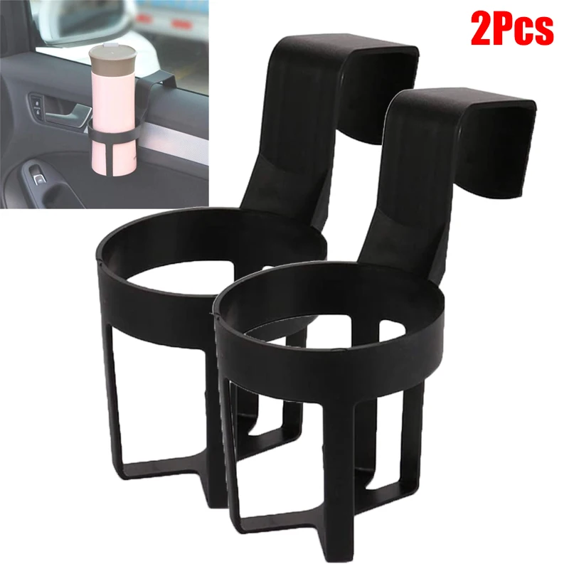 2Pcs Portable Car Cup Holder Universal Window Drink Bottle Holder Stand Container Hook For Car Truck Interior Accessories Decor-animated-img