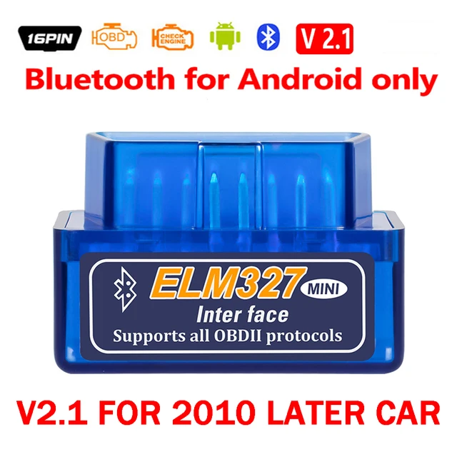 Bluetooth ELM327 V2.1 Version Auto OBD Scanner Code Reader Tool Car Diagnostic Tool Super MINI ELM 327 For Android Xiaomi Huawei-animated-img