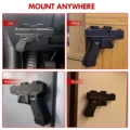 Magnetic Gun Mount with Safety Trigger Guard Protection, Gun Magnet Mount Holster Gun Holder Rack for Pistol Handgun preview-4