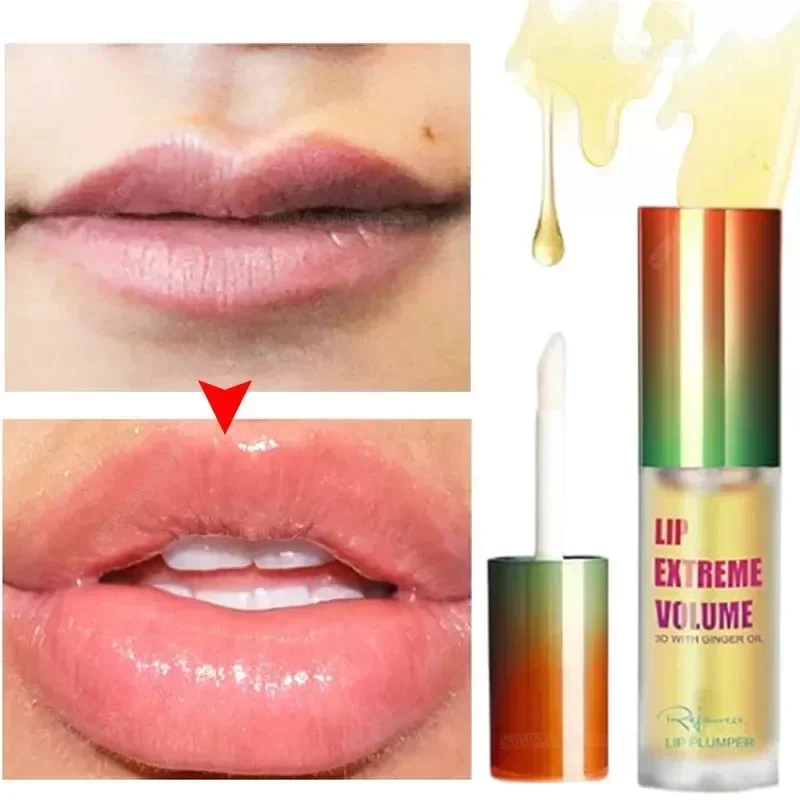 Long Lasting Makeup Lip Plumper Oil Serum Instant Volumising Oil Repair Lip Fine Lines Increases Elasticity Sexy Lipbalm-animated-img