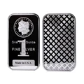 Non magnetic Morgan Bar collectible badge silver plated souvenir decoration coin 50 x 28 mm bar