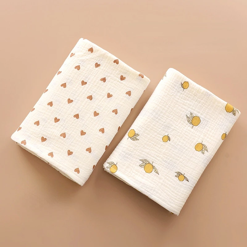 Ins Baby Blanket Muslin Swaddle 2 Layer Cotton Receive Blankets for Newborn Bath Towel Summer Bedding Baby Items Mother Kids-animated-img