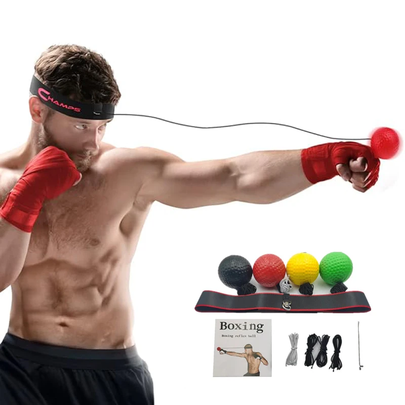Head-mounted Boxing Reflex Ball Pressure Release Ball Magic Speed Ball Adult Children Training Fitness Entertainment Home-animated-img