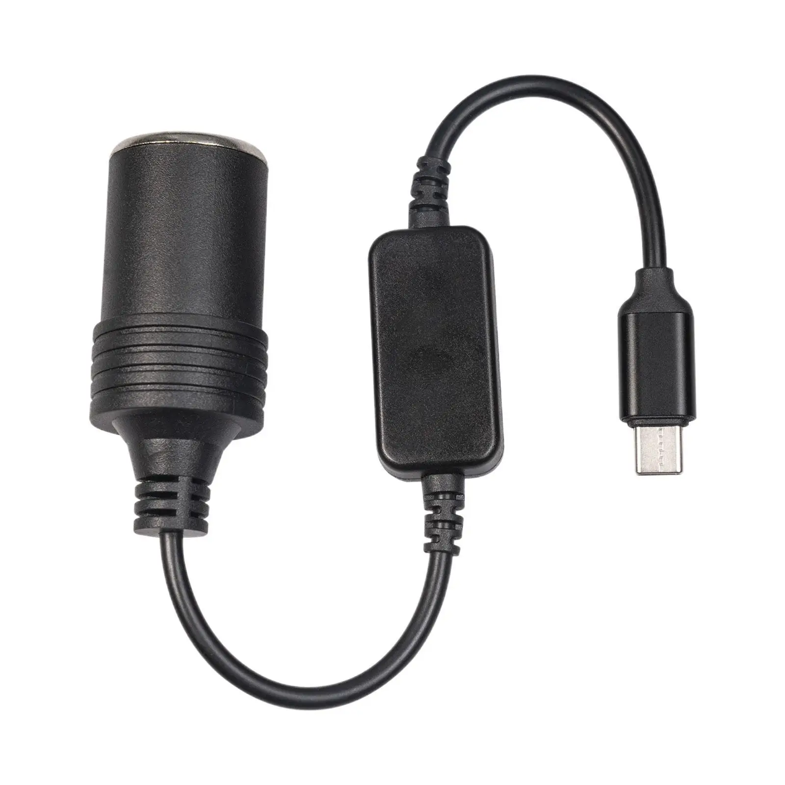 USB C Type C to 12V Car Cigarette Lighter Socket Female Converter Adapter Cord for Car Cigarette Lighters Car Vacuum Cleaner-animated-img