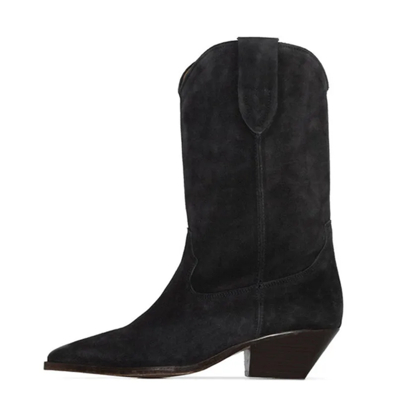 suede western boots women