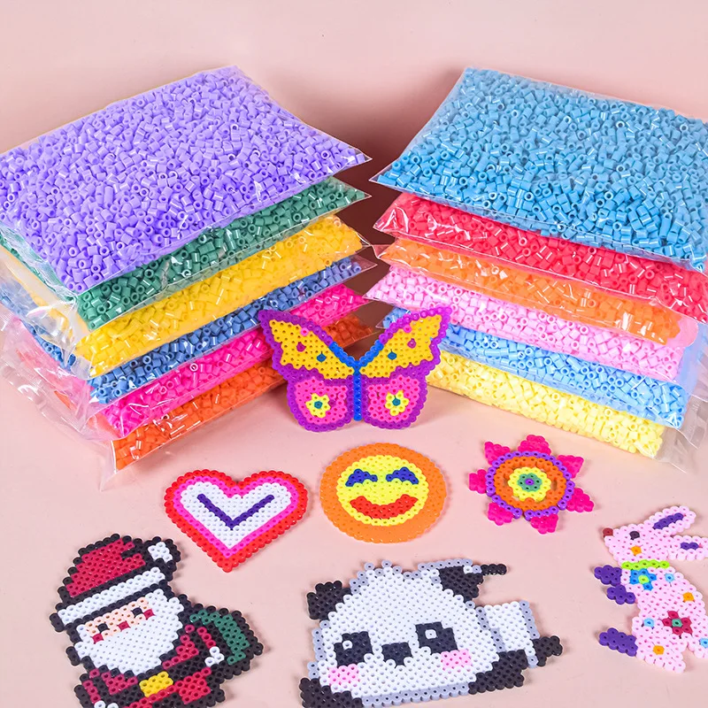 5MM 500pcs 3D Pixel Puzzle Iron Beads for kids Melting Beads Hama Beads DIY High Quality Handmade Gift Toy Fuse Beads-animated-img