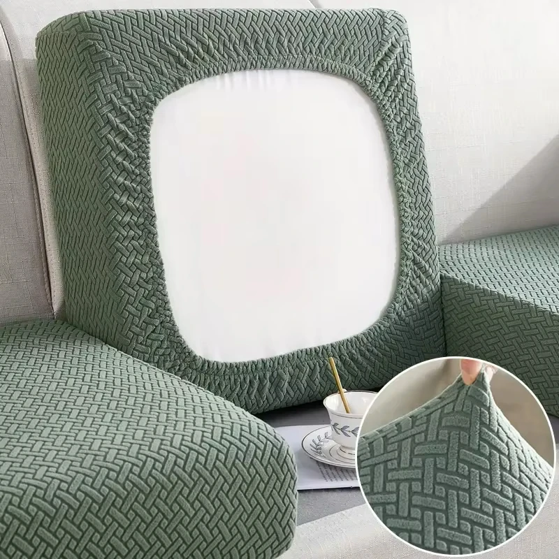 Thick Jacquard Sofa Seat Cover Elastic Sofa Cover Protector Couch Cover for Sofa Anti-dust Removable Sofa Cushion Cover-animated-img