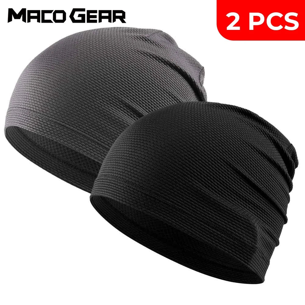 2 Pieces Running Caps Sport Breathable Beanies Summer Quick-drying Outdoor Cycling Hiking Tennis Baseball Cap Soft Hat Men Women-animated-img