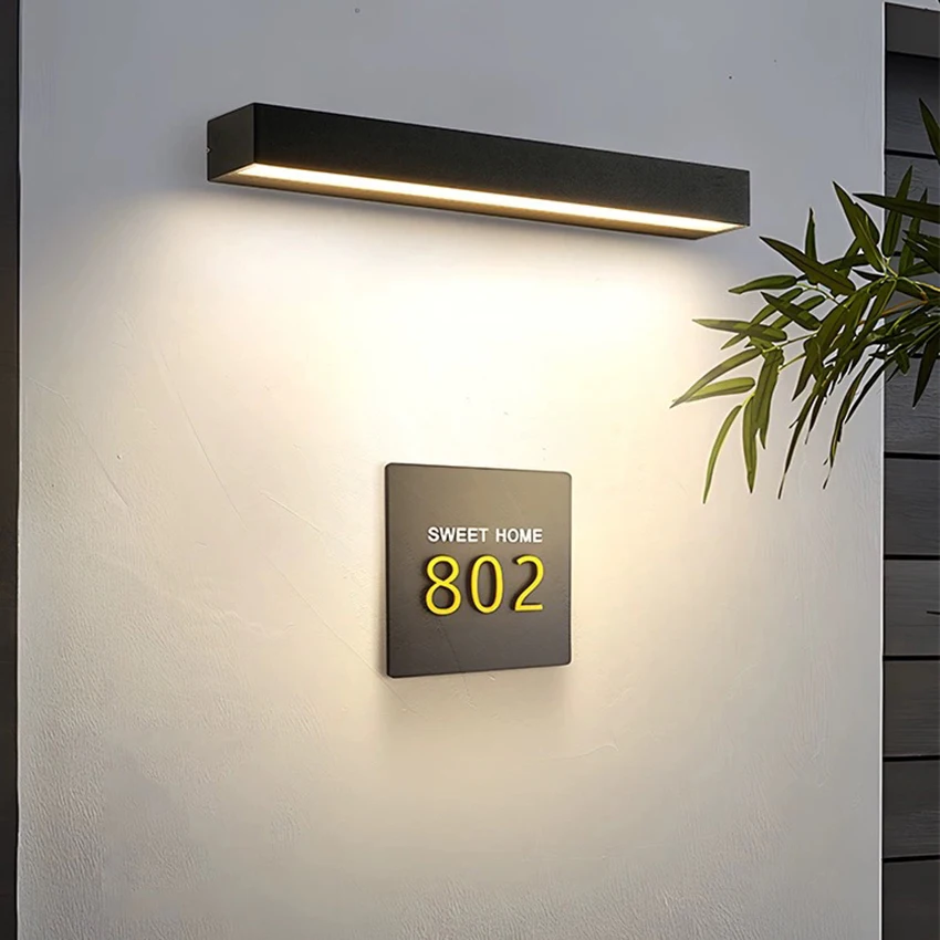 Outdoor Single Head Light Emitting Wall Lamps Up or Down Wall Light Waterproof Wall Sconce For Garden Porch Terrace Balcony YU11-animated-img