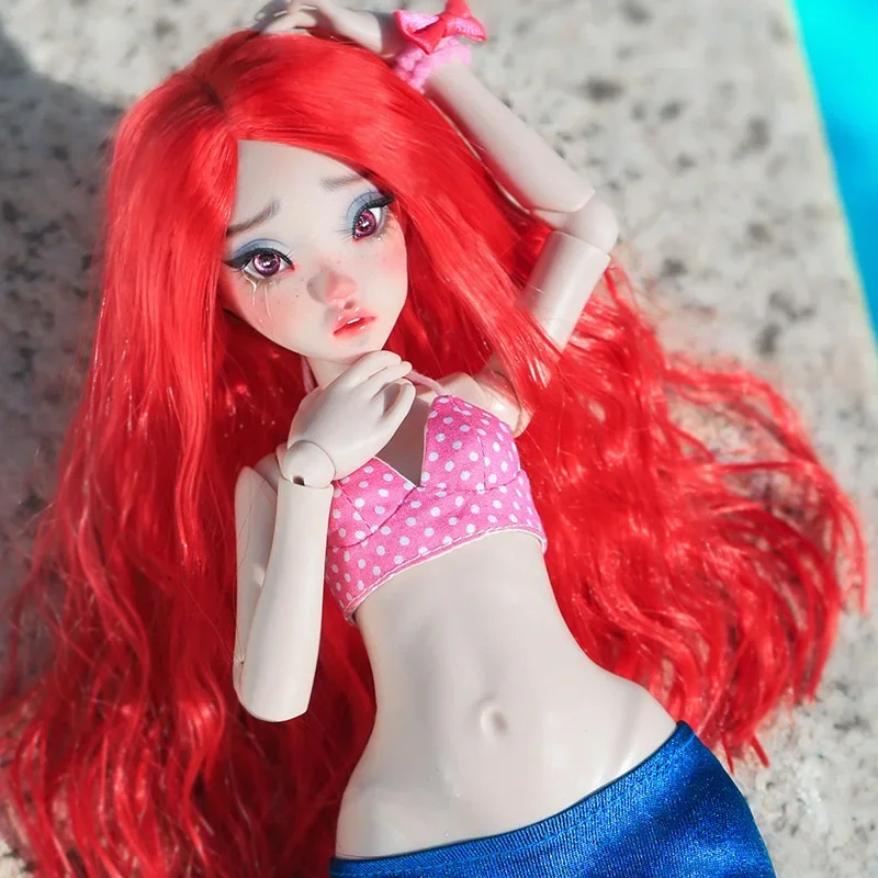 Kaluu Yvlu Big Bust Body BJD Doll 1/4  mermaid doll Ery Open Eyes Resin Model Toys For Girls boys Gift-animated-img