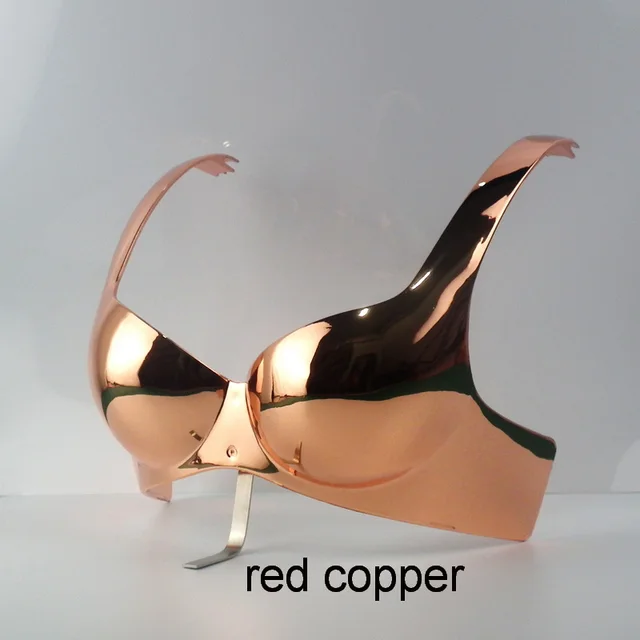 34B & 34C Size Lady Bra Display Plastic Hanger Plated Metal Effect Bikini  Show Model For Professional Bikini Underwear Store