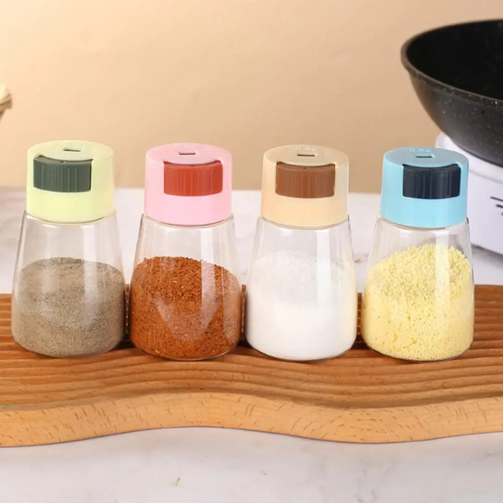Push -Type Salt Shaker 0.5g Metering Salt Dispenser Seasoning