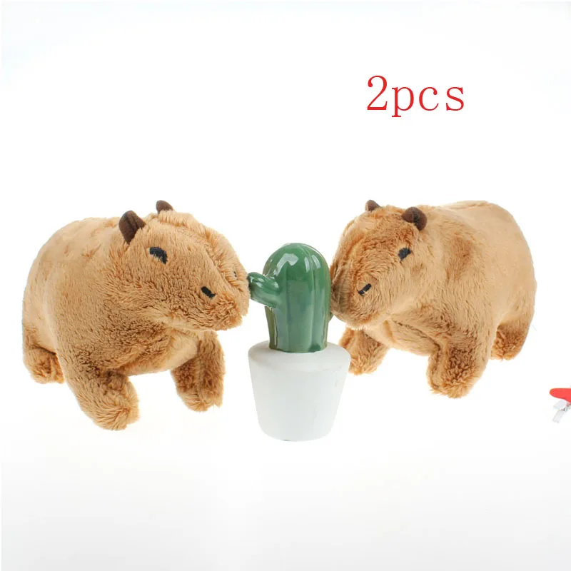 Αγορά Γεμιστά ζώα και λούτρινα  Simulation Capybara Plush Stuffed Animals  Plush Toy Soft Dolls Real Life Capybara Dolls Kids Toys Peluche Christmas Gift  18cm