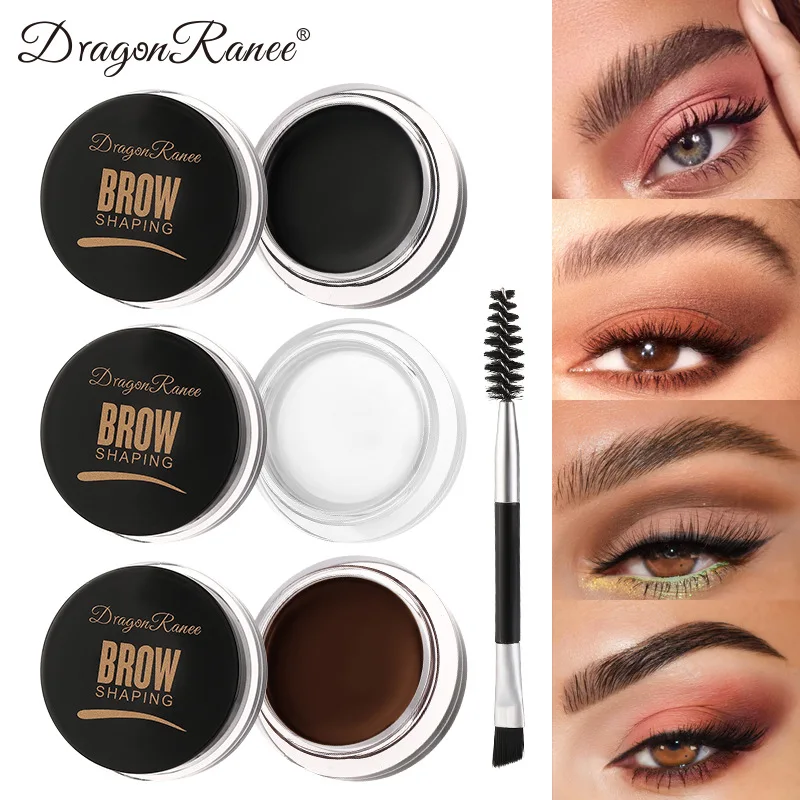 Dragon Ranee 6color Wild Eyebrow Styling Eyebrow Cream Styling Eyebrow Gel Soap Wax White Eyebrow Cream-animated-img