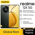 Original Unlocked realme 12X 5G Smartphone Global ROM 120Hz Display 50MP Camera 5000mAh Octa-Core Moblie Phone Multi-Language