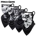 Men Summer Skull Bandana Hanging Ear Triangle Face Mask Cycling Hunting Hike Fishing Ski Sports Outdoor Neck Warmer Scarf Women