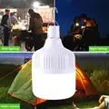 USB Rechargeable Camping Equipment LED Emergency Light Outdoor 80W BBQ Camping Lights Hiking Sports Entertainment