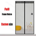 Magnetic Anti Mosquito Net door curtain screen Mesh Automatic Closing Full Frame Self abhesive Easy Installation,Custom Size