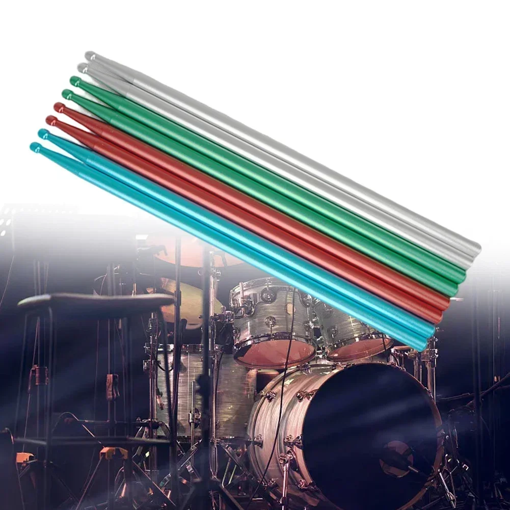 1 Set Premium 5A High-quality Aluminium Alloy Drumsticks For Jazz Drum And Dumb Drum Pad Practice Musical Parts-animated-img