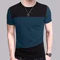 6 Designs Mens T Shirt Slim Fit Crew Neck T-shirt Men Short Sleeve Shirt Casual tshirt Tee Tops Short Shirt Size M-5XL TX116-R preview-3