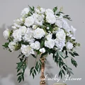 60cm artificial Flowers Greenery Leaf Wedding Decoration Table Centerpieces Flower Ball Road Leading Floral Arrangement Customiz