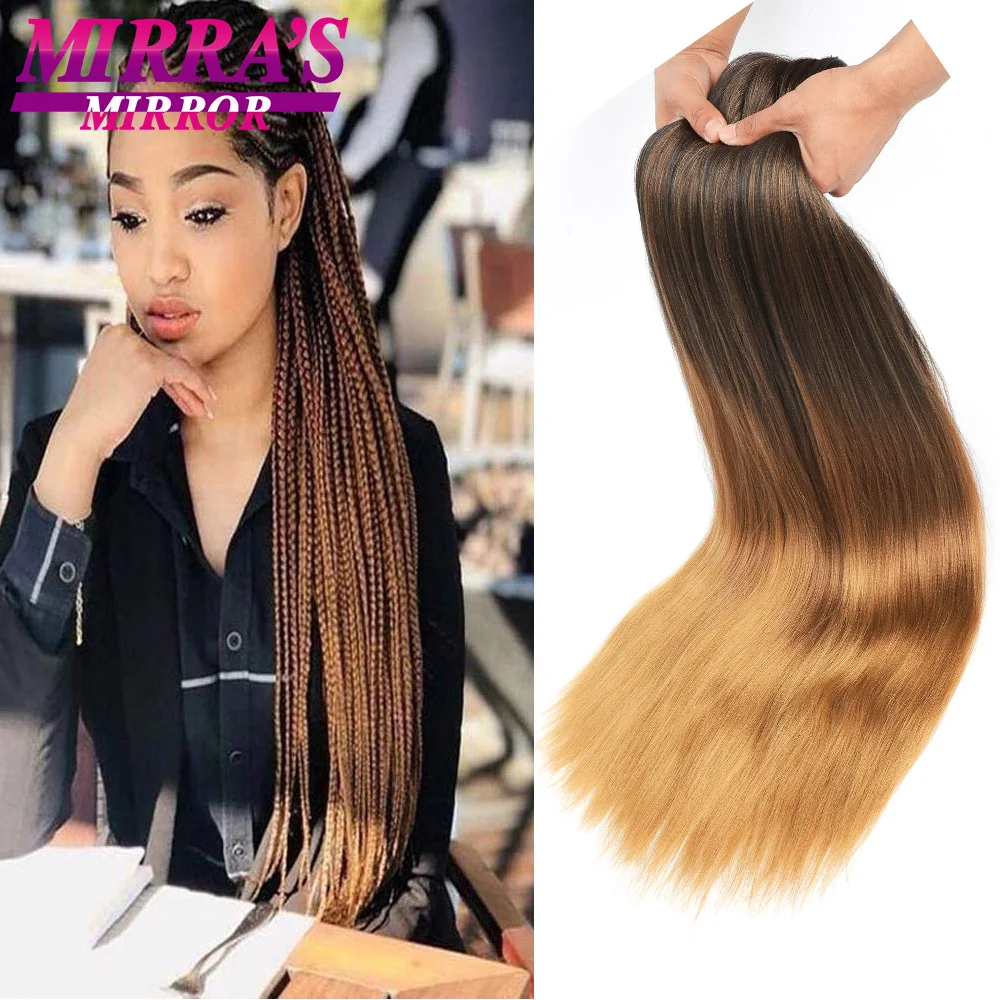 12/16/20/26/30/36/42/48 Inch Braiding Hair Long Yaki Straight