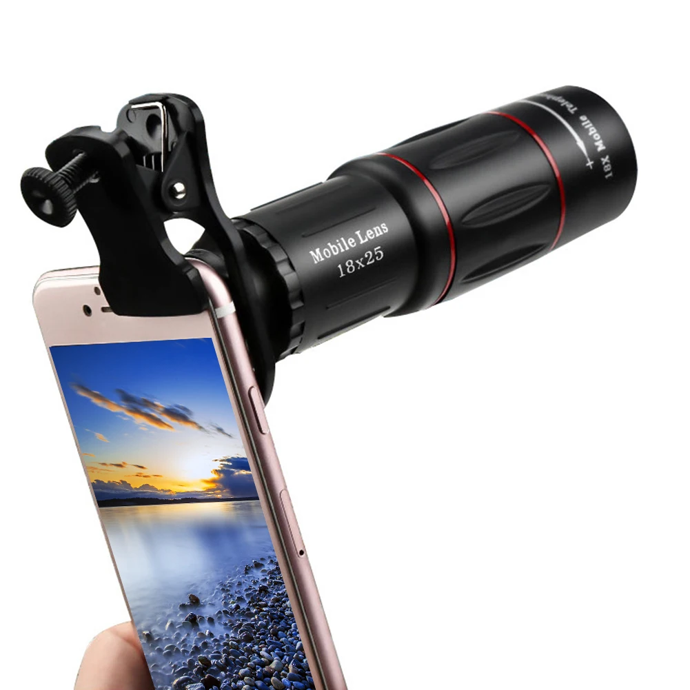 18/28/36X Phone Camera Lens Universal Smartphone Zoom Monocular Telescope Phone Camera Telephoto Lens for IPhone for Samsung-animated-img