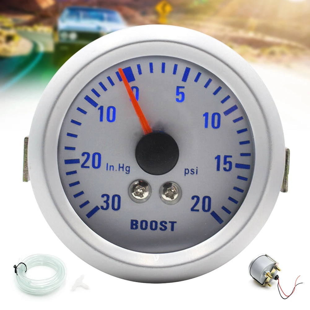 Universal 2" 52mm Car Mechanical Turbin Turbo Boost Gauge High Quality Pointer Meterr -1~0 VAC 0-1.5 Bar Press Auto Accessories-animated-img