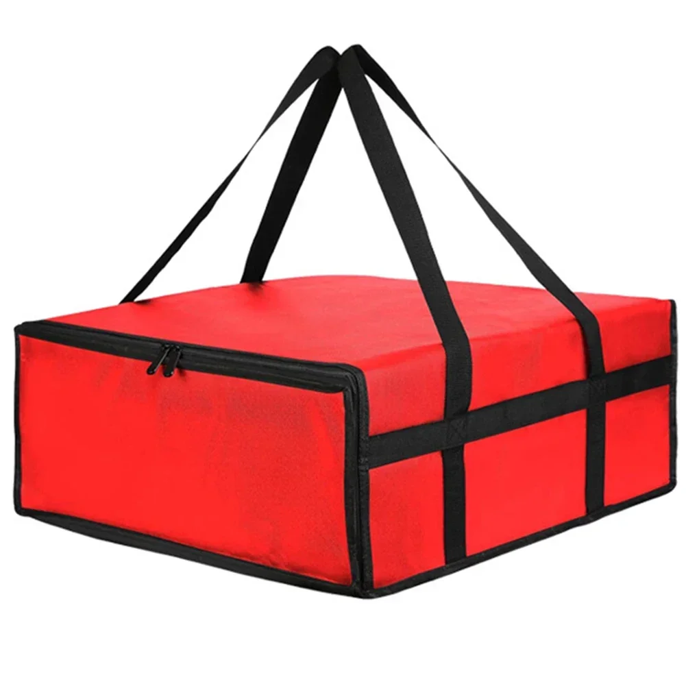 1pc Pizza Delivery Bag Waterproof Non-woven Fabric Insulated Pizza Delivery Bags Grocery Food Bag Portable Replacement Parts-animated-img