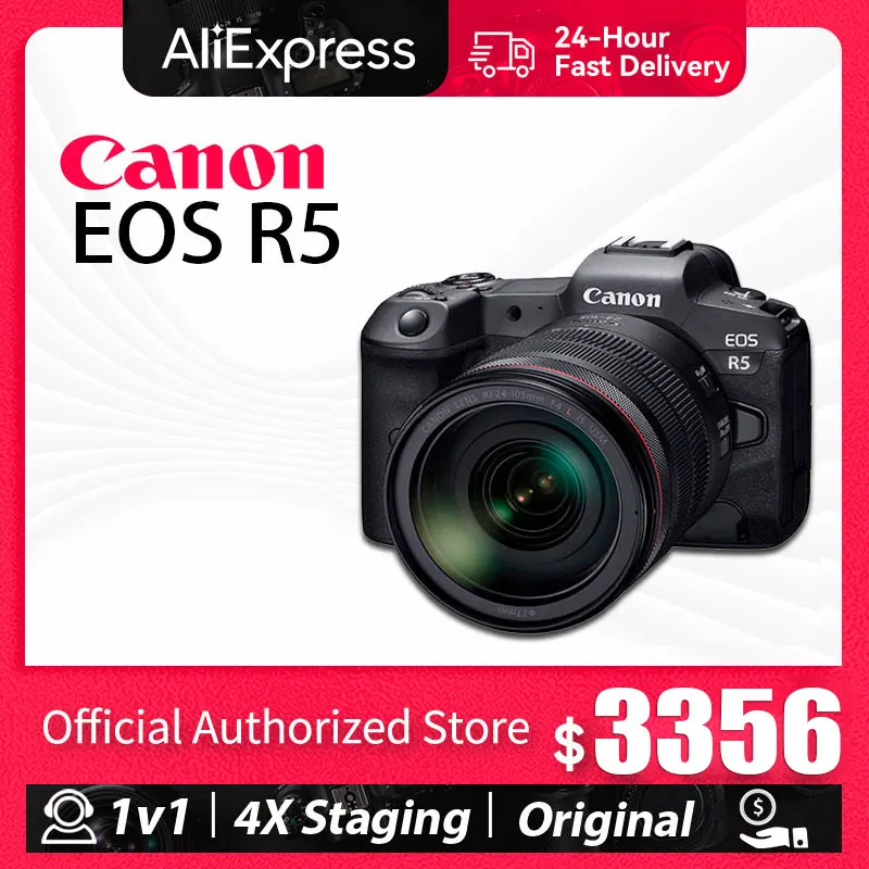 Купить Алиэкспресс Canon Camera Canon EOS R5 FullFrame Mirrorless