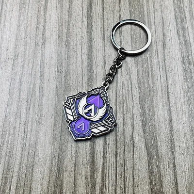 APEX Legends Game Metal Keychain Hunting the Sea of Double Hammer Skulls  Logo Keyring Car Accessories Gift